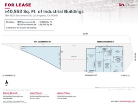 1825 Sacramento St, Los Angeles, CA en alquiler Plano del sitio- Imagen 2 de 2