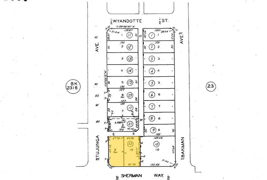 11357 Sherman Way, Sun Valley, CA en alquiler - Plano de solar - Imagen 3 de 7