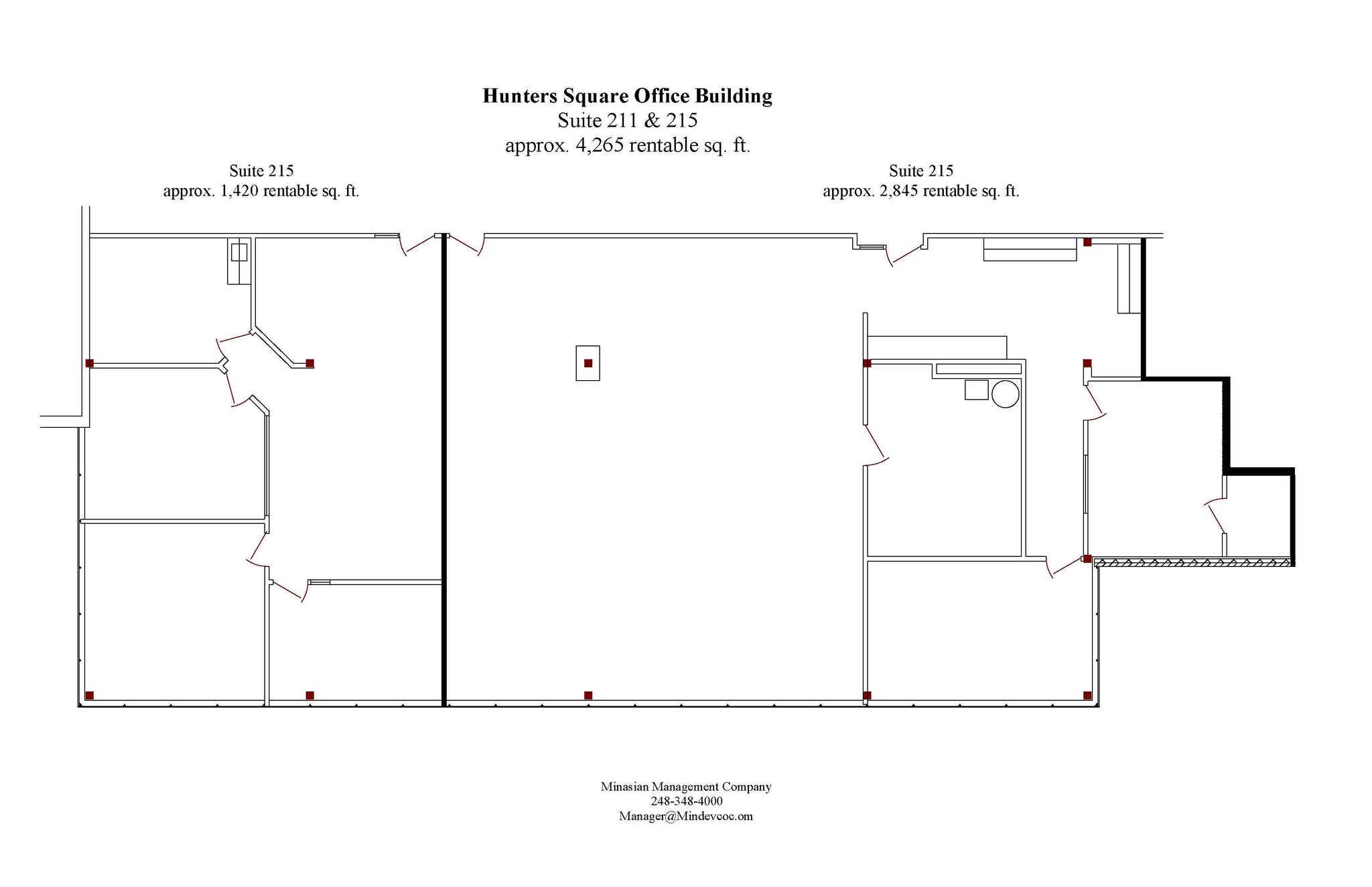 31555 W 14 Mile Rd, Farmington Hills, MI en alquiler Plano de la planta- Imagen 1 de 1