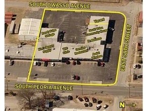 1206-1212 E 58th St, Tulsa, OK - VISTA AÉREA  vista de mapa