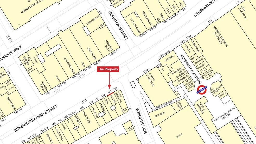 129-131 Kensington High St, London en venta - Foto del edificio - Imagen 2 de 6