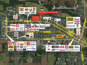 2100-2202 N Park Rd, Connersville, IN - VISTA AÉREA  vista de mapa - Image1