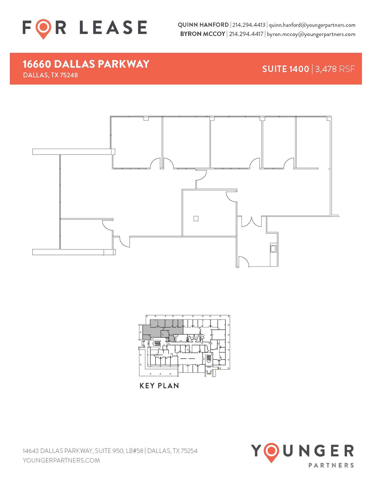 16610 N Dallas Pky, Dallas, TX en alquiler Plano de la planta- Imagen 1 de 3