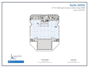 411 N Washington Ave, Dallas, TX en alquiler Plano de la planta- Imagen 2 de 2