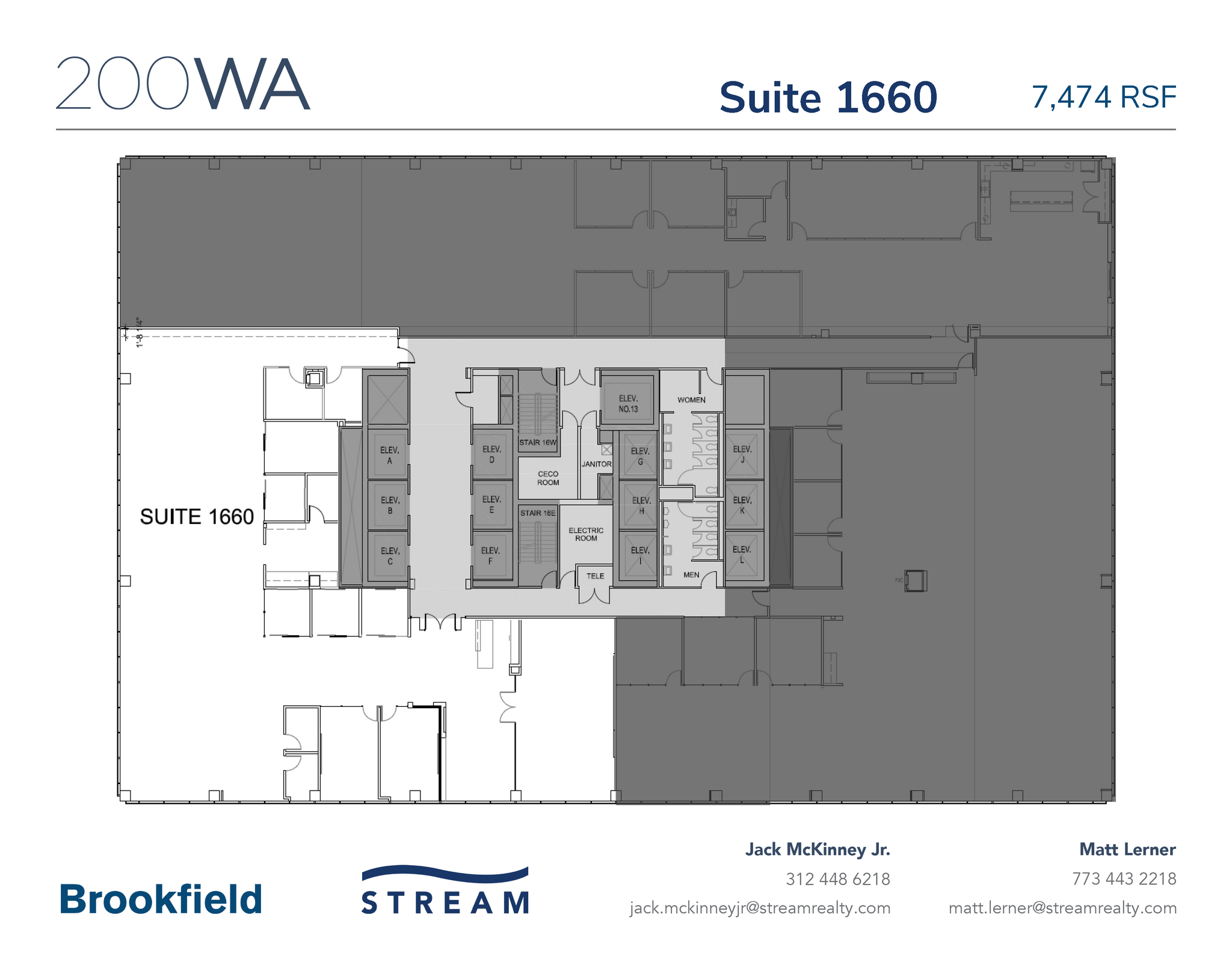 200 W Adams St, Chicago, IL en alquiler Plano de la planta- Imagen 1 de 2