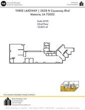 3900 N Causeway Blvd, Metairie, LA en alquiler Plano del sitio- Imagen 1 de 1