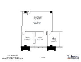 13465 Midway Rd, Farmers Branch, TX en alquiler Plano de la planta- Imagen 1 de 1