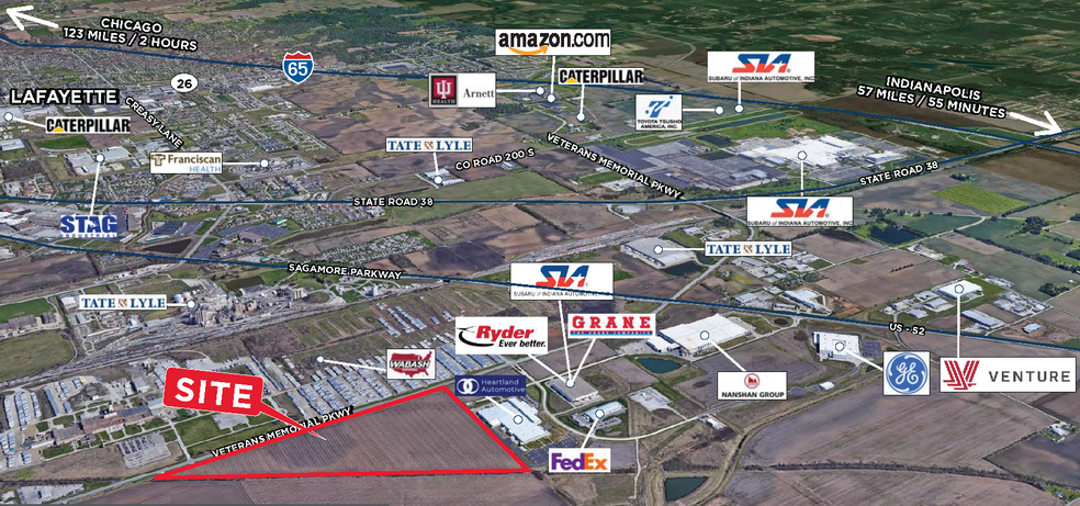 3601 Veterans Memorial Pky S, Lafayette, IN en venta - Vista aérea - Imagen 1 de 3