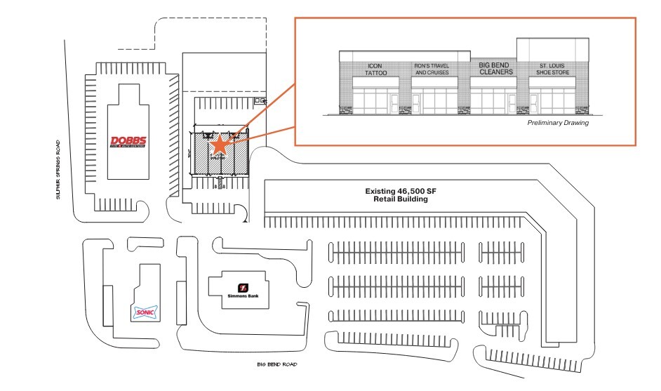 621 Big Bend Blvd, Ballwin, MO en venta - Plano del sitio - Imagen 2 de 2