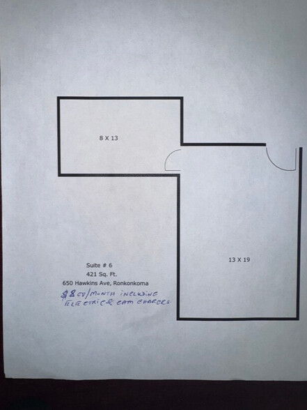 650 Hawkins Ave, Ronkonkoma, NY en alquiler - Plano de la planta - Imagen 2 de 4