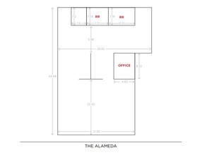 1413-1419 The Alameda, San Jose, CA en alquiler Plano de la planta- Imagen 1 de 1