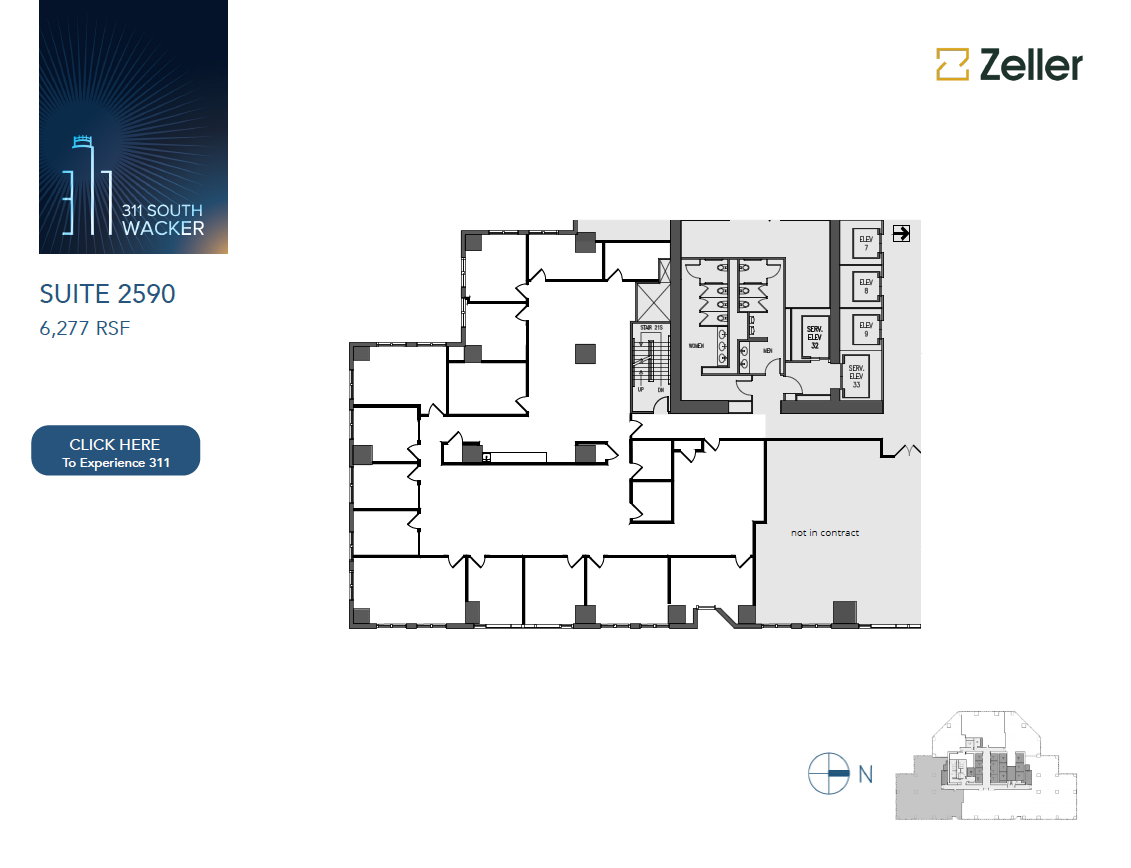 311 S Wacker Dr, Chicago, IL en alquiler Plano de la planta- Imagen 1 de 1