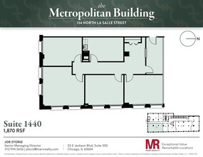 134 N LaSalle St, Chicago, IL en alquiler Plano de la planta- Imagen 1 de 6