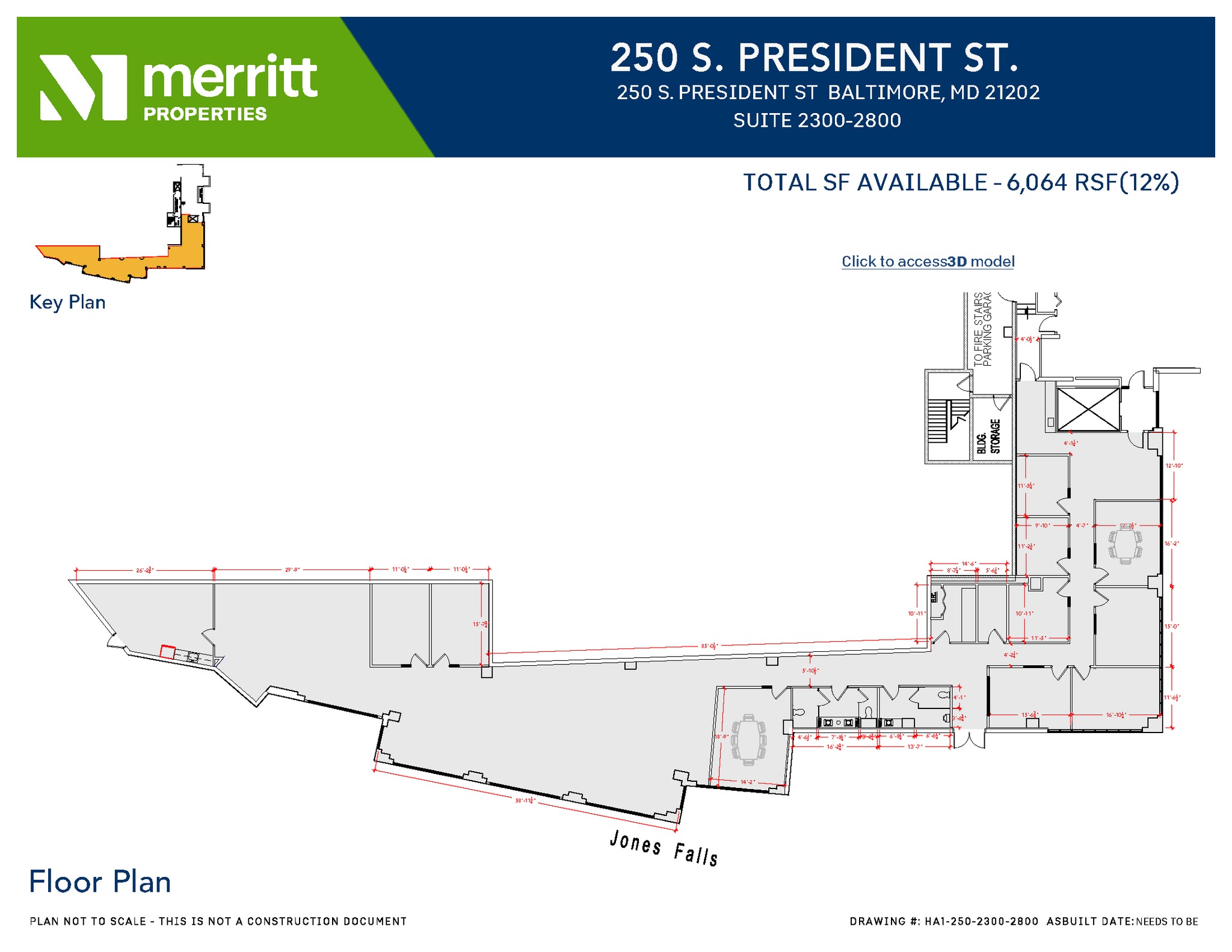 729 E Pratt St, Baltimore, MD en alquiler Plano de la planta- Imagen 1 de 1