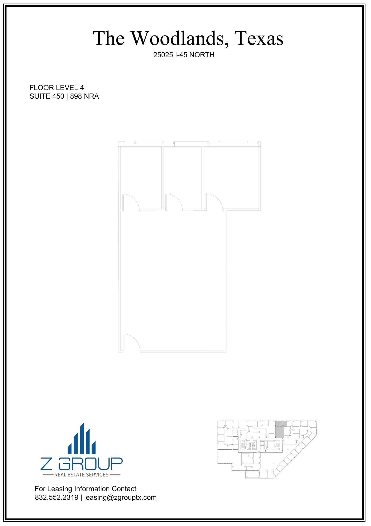 25025 N I-45 Fwy, The Woodlands, TX en alquiler Plano del sitio- Imagen 1 de 1