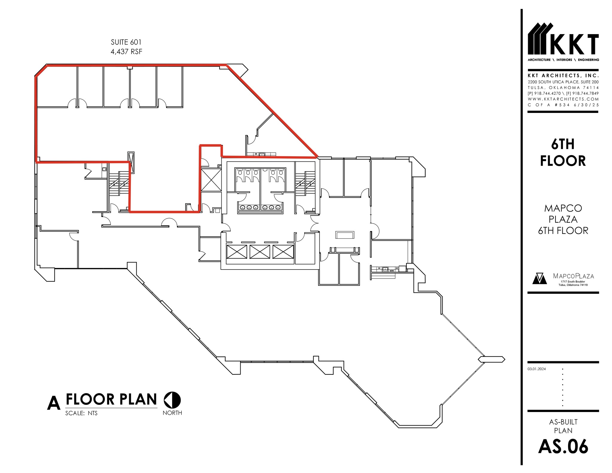 1717 S Boulder Ave, Tulsa, OK en alquiler Plano del sitio- Imagen 1 de 1