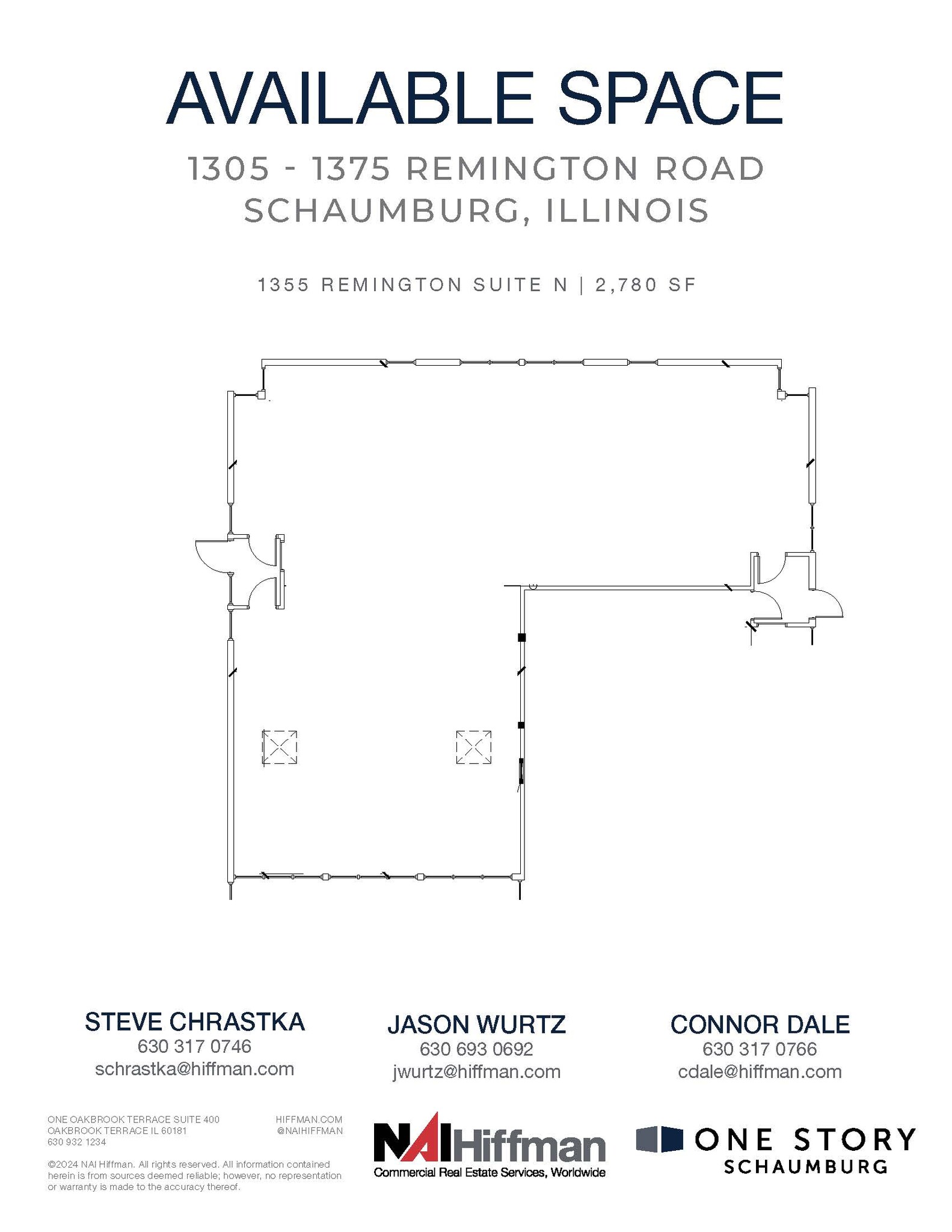 1305 Remington Rd, Schaumburg, IL en alquiler Plano de la planta- Imagen 1 de 2