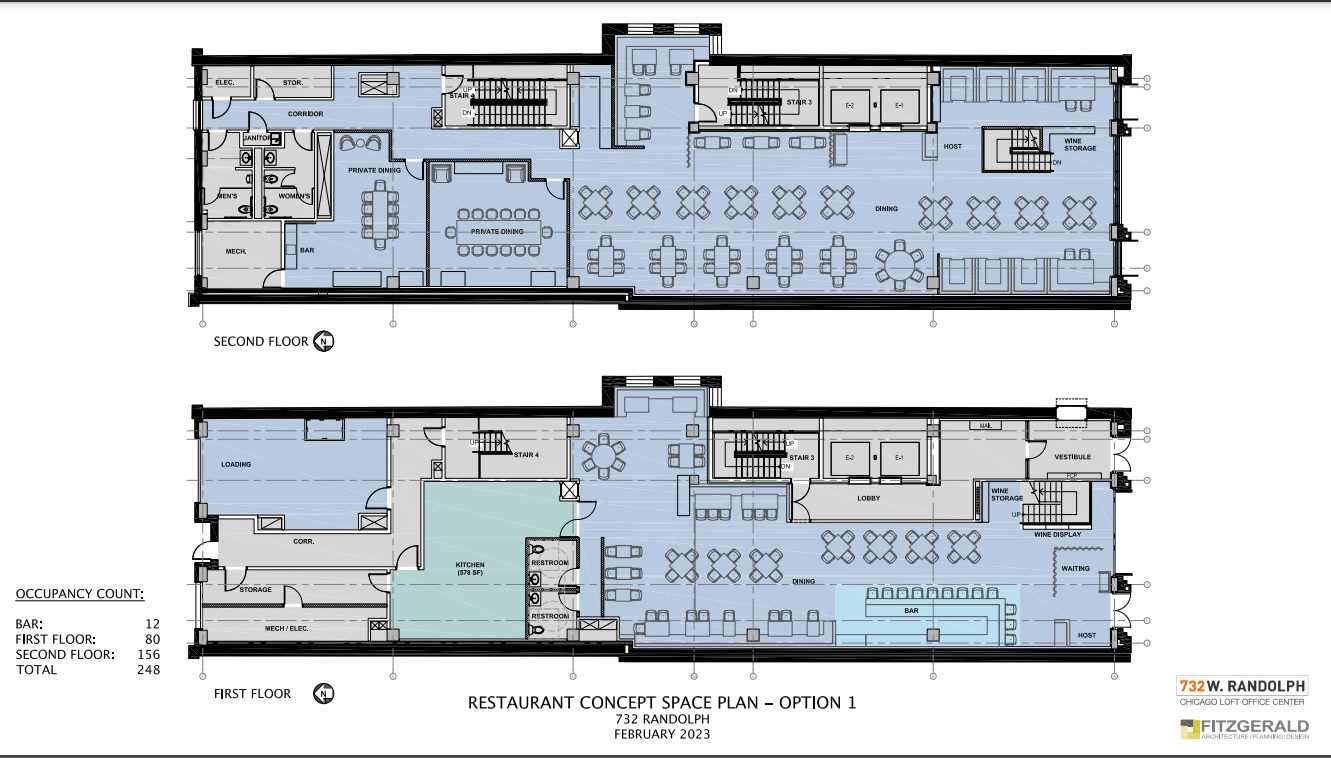 732 W Randolph St, Chicago, IL en alquiler Plano de la planta- Imagen 1 de 11