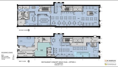 732 W Randolph St, Chicago, IL en alquiler Plano de la planta- Imagen 1 de 11