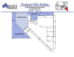 12140 Woodcrest Exec Dr, Creve Coeur, MO en alquiler Plano de la planta- Imagen 1 de 2