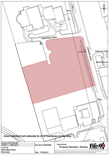 Wheatfield Rd, Kirkcaldy en venta - Plano del sitio - Imagen 2 de 2