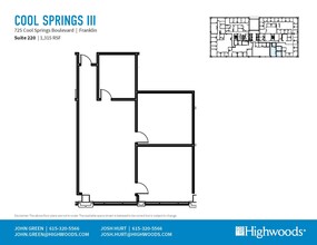 725 Cool Springs Blvd, Franklin, TN en alquiler Plano de la planta- Imagen 1 de 1