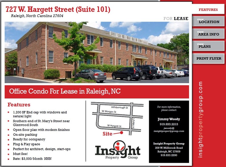 727 W Hargett St, Raleigh, NC en alquiler - Foto del edificio - Imagen 1 de 17