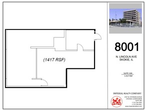 8001 Lincoln Ave, Skokie, IL en alquiler Plano de la planta- Imagen 1 de 4