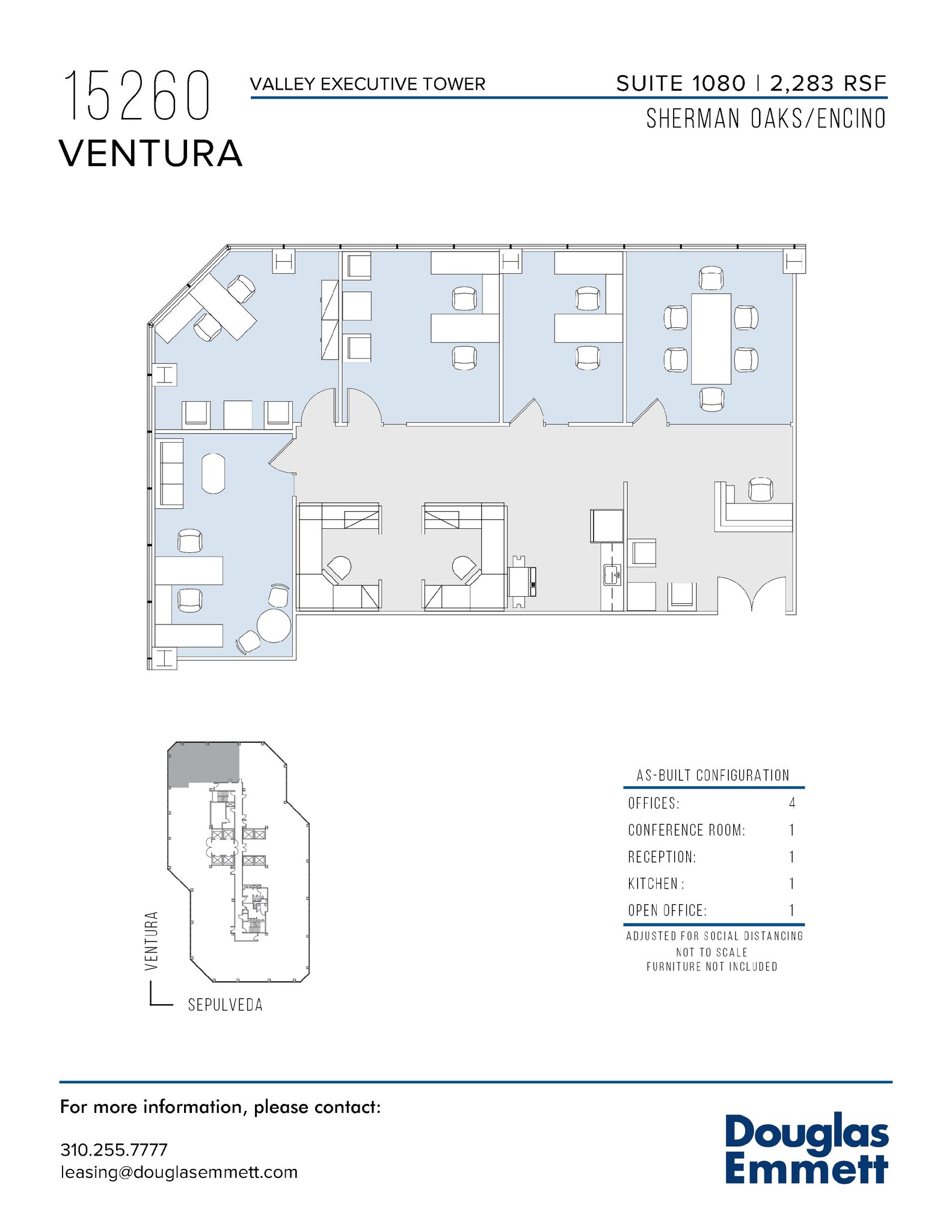 15260 Ventura Blvd, Sherman Oaks, CA en alquiler Plano de la planta- Imagen 1 de 1