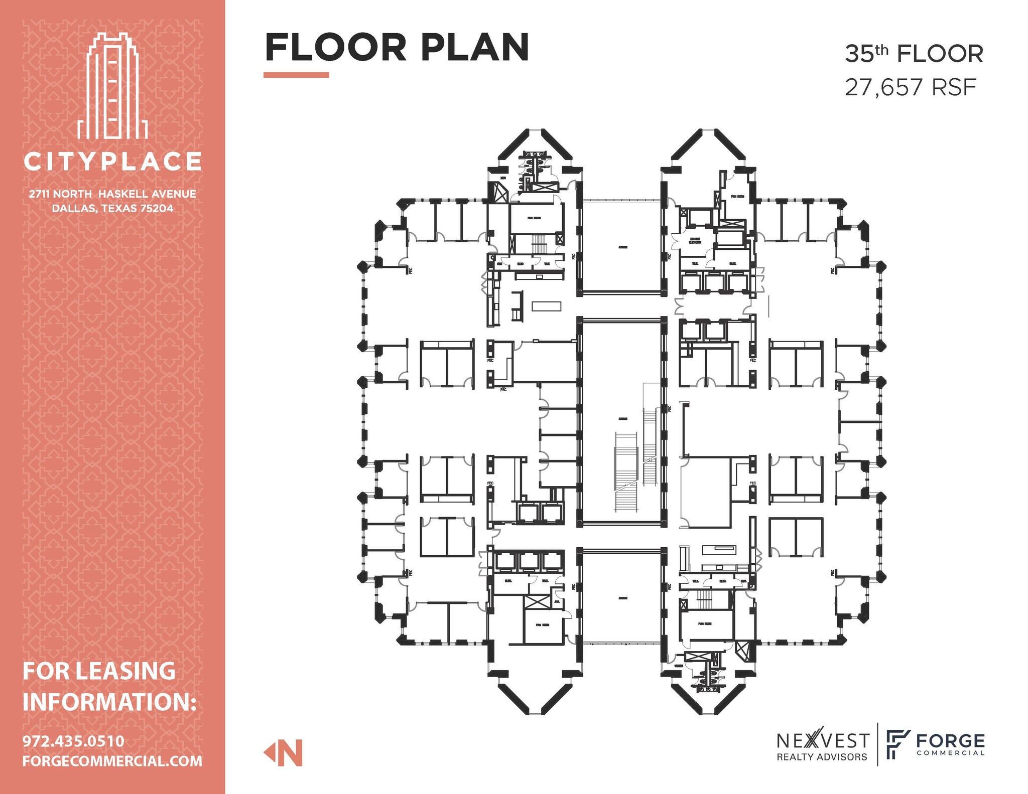 2711 N Haskell Ave, Dallas, TX en alquiler Plano de la planta- Imagen 1 de 1