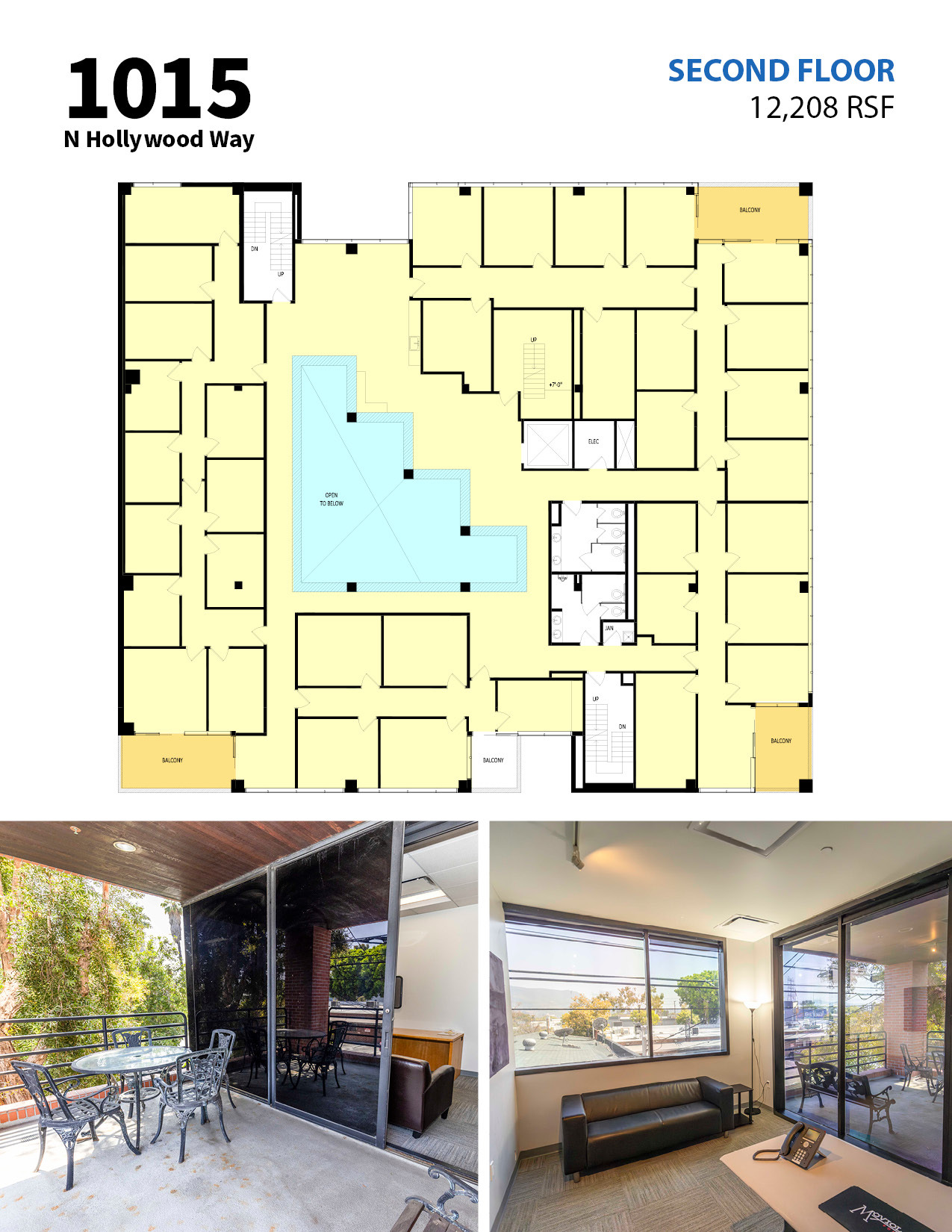 1015 N Hollywood Way, Burbank, CA en alquiler Plano de la planta- Imagen 1 de 3