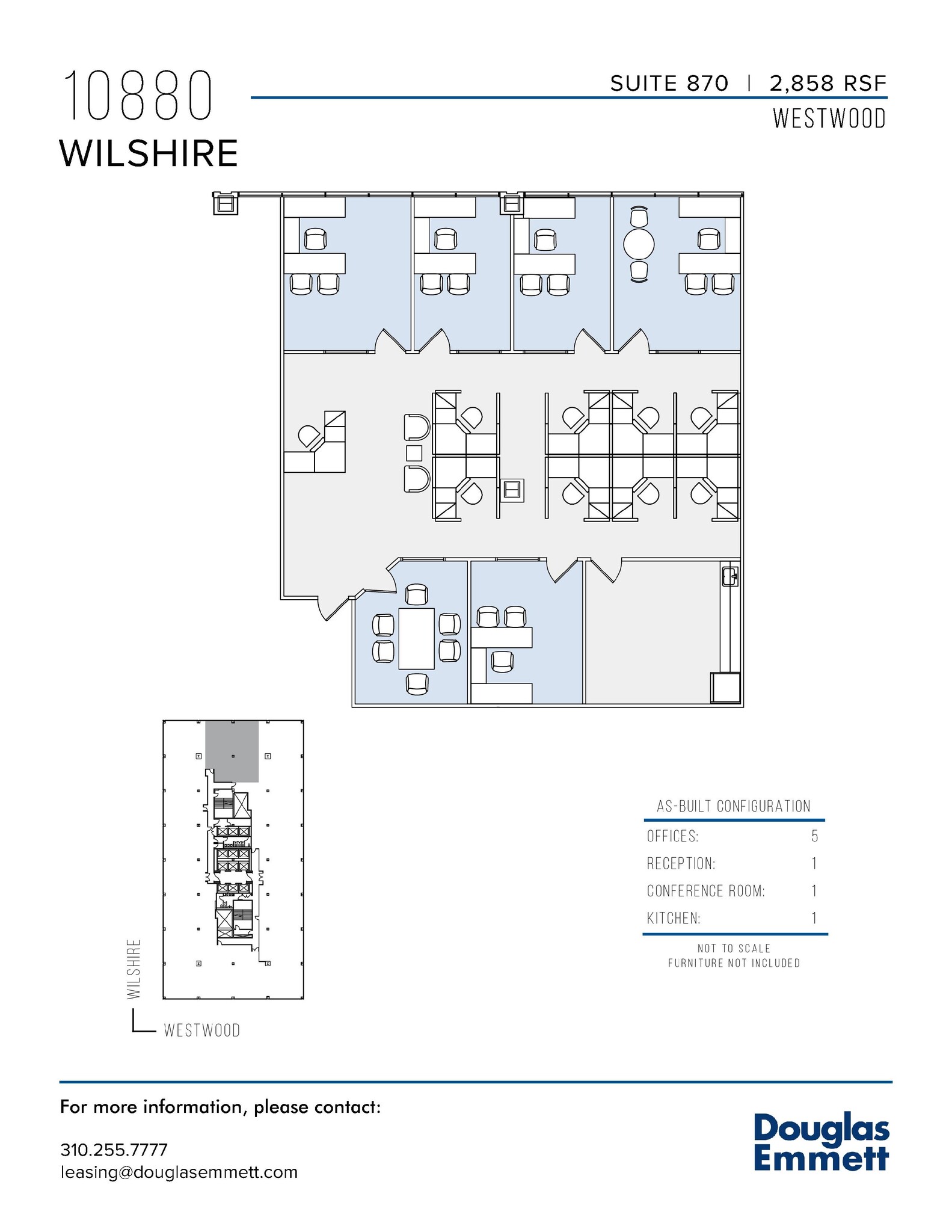 10880 Wilshire Blvd, Los Angeles, CA en alquiler Plano de la planta- Imagen 1 de 1