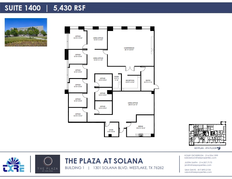 1301 Solana Blvd, Westlake, TX en alquiler Plano de la planta- Imagen 1 de 1