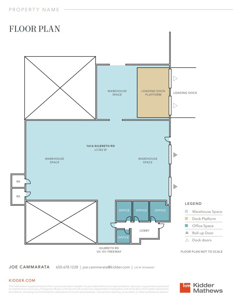 1616-1636 Gilbreth Rd, Burlingame, CA en alquiler Plano de la planta- Imagen 1 de 1