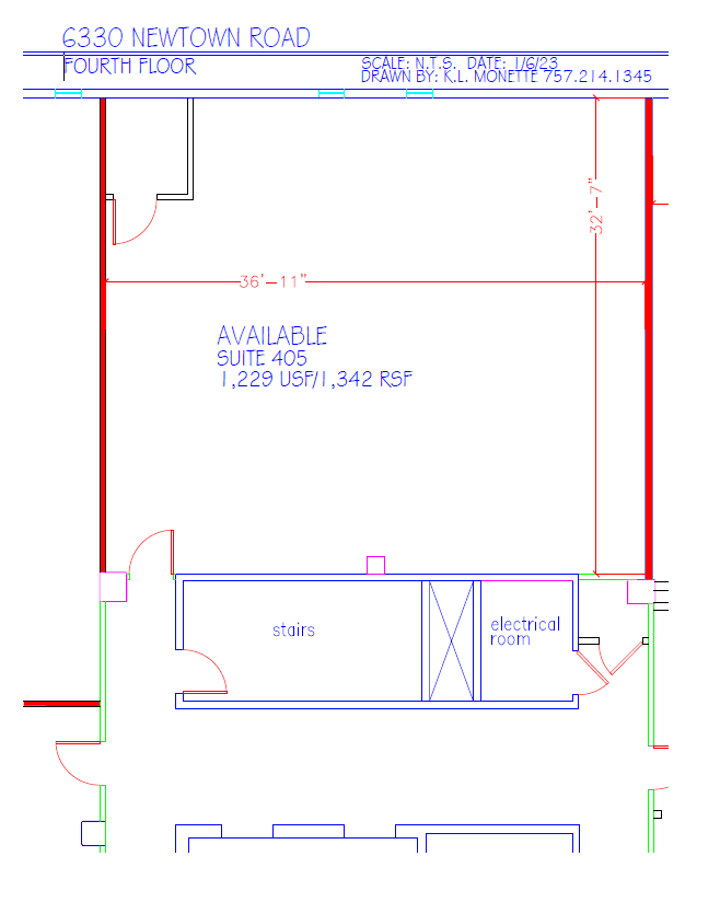 6330 Newtown Rd, Norfolk, VA en alquiler Plano de planta tipo- Imagen 1 de 1