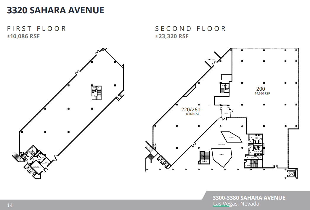 3320 W Sahara Ave, Las Vegas, NV en alquiler Plano de la planta- Imagen 1 de 1