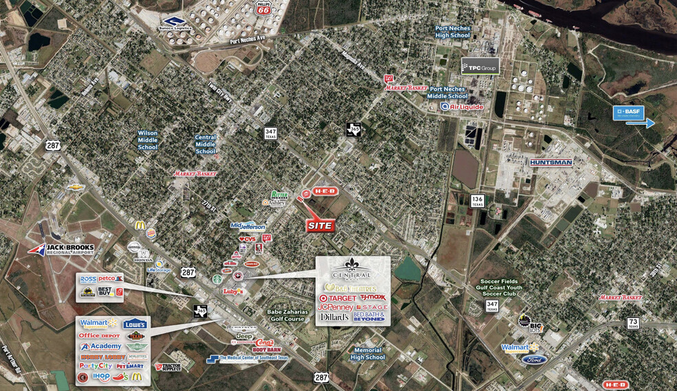 4640 Highway 365, Port Arthur, TX en venta - Vista aérea - Imagen 3 de 3