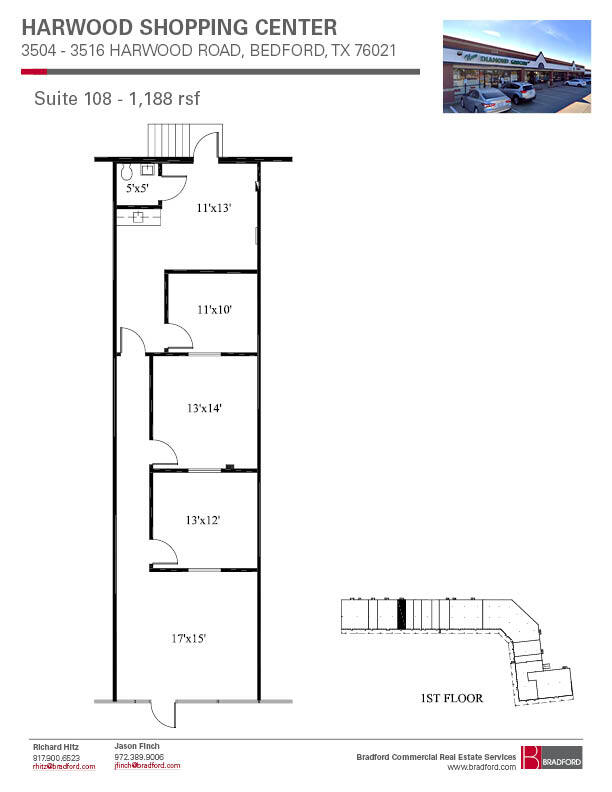 3504-3508 Harwood Rd, Bedford, TX en alquiler Plano de la planta- Imagen 1 de 1