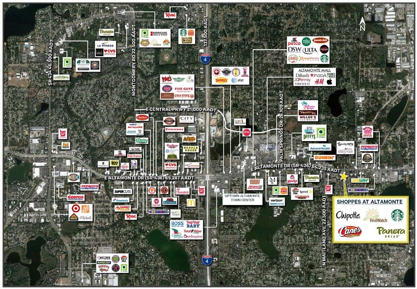 Shoppes at Altamonte cartera de 5 inmuebles en venta en LoopNet.es - Vista aérea - Imagen 3 de 16