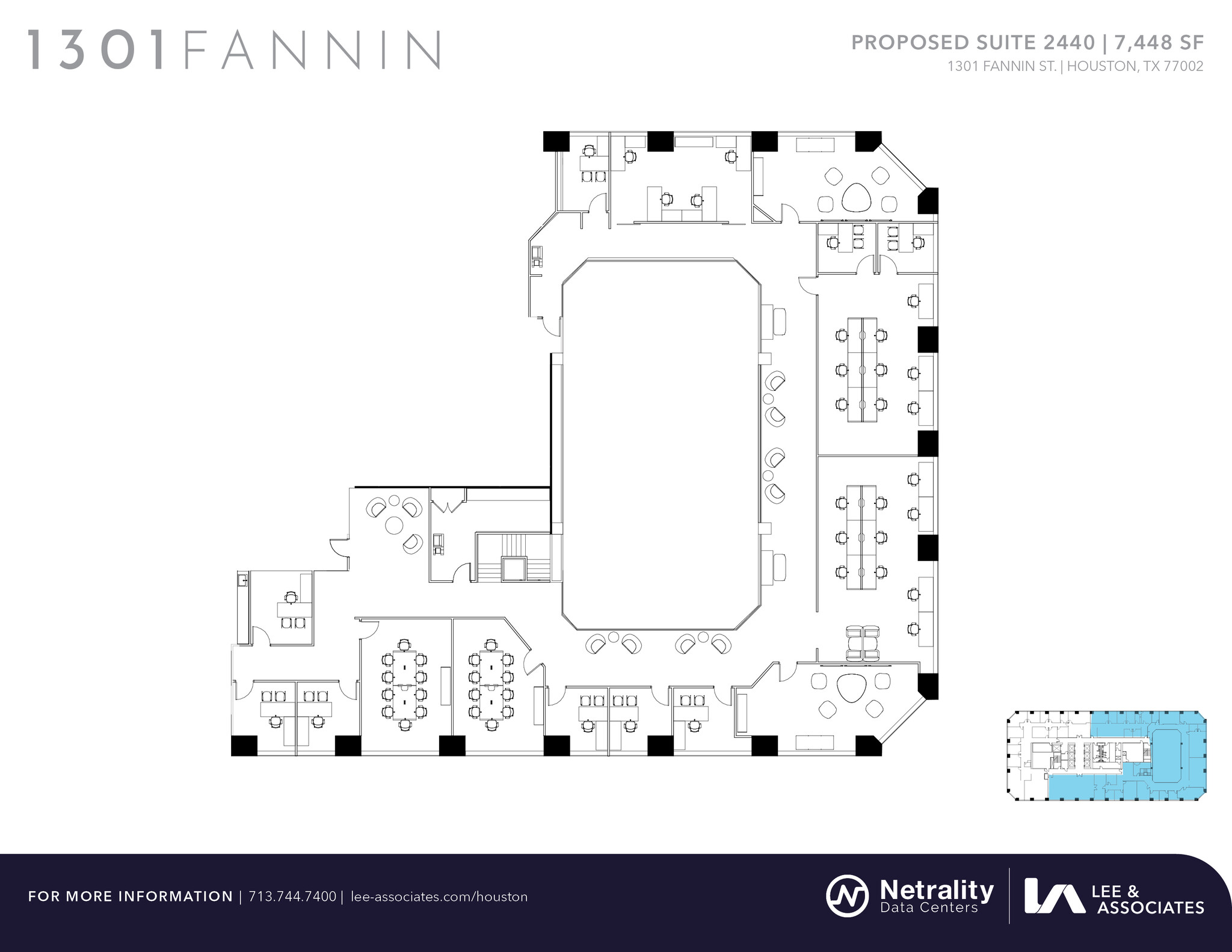 1301 Fannin St, Houston, TX en alquiler Plano de la planta- Imagen 1 de 1