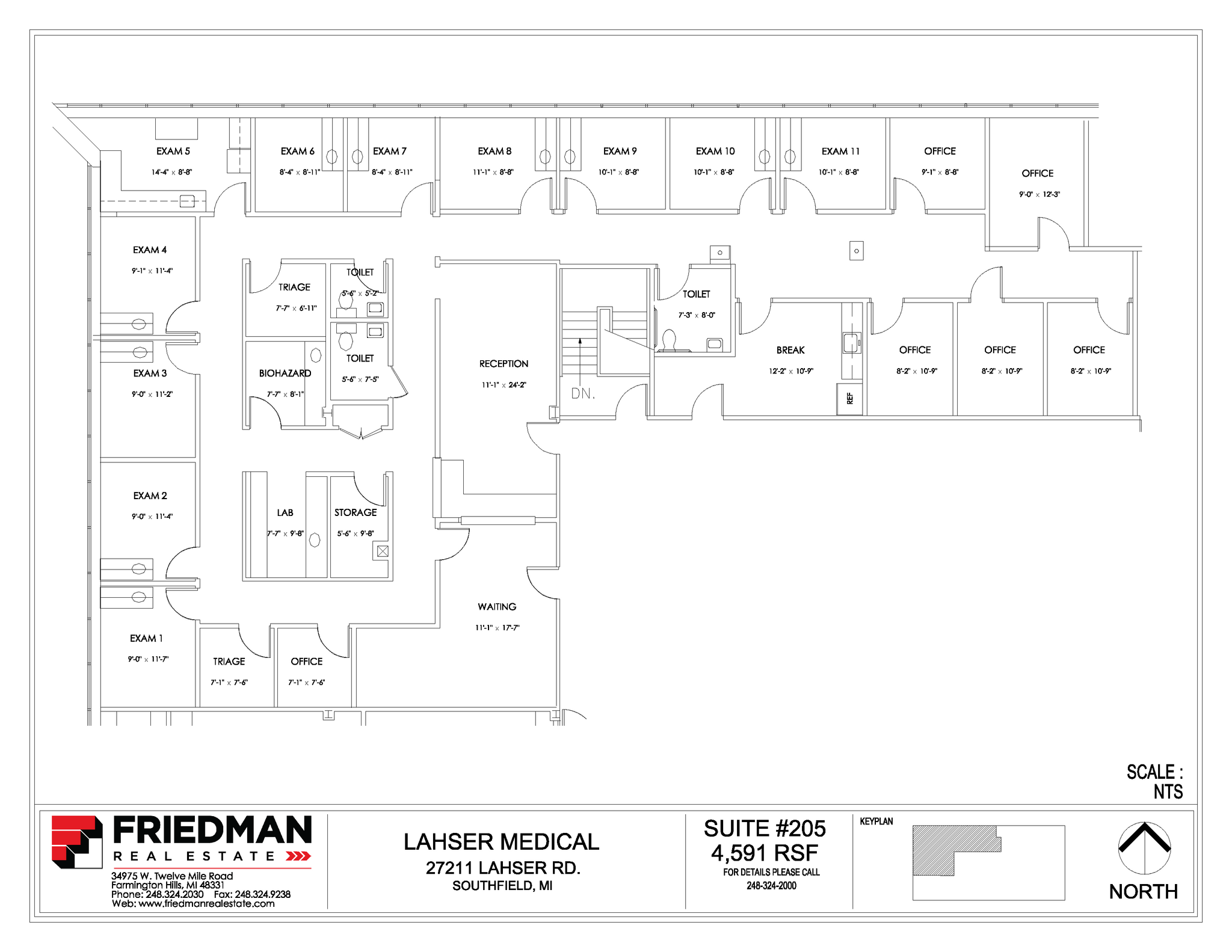 27177 Lahser Rd, Southfield, MI en alquiler Plano de la planta- Imagen 1 de 1