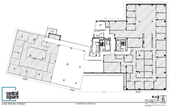 2100 Travis St, Houston, TX en alquiler Plano de la planta- Imagen 1 de 13