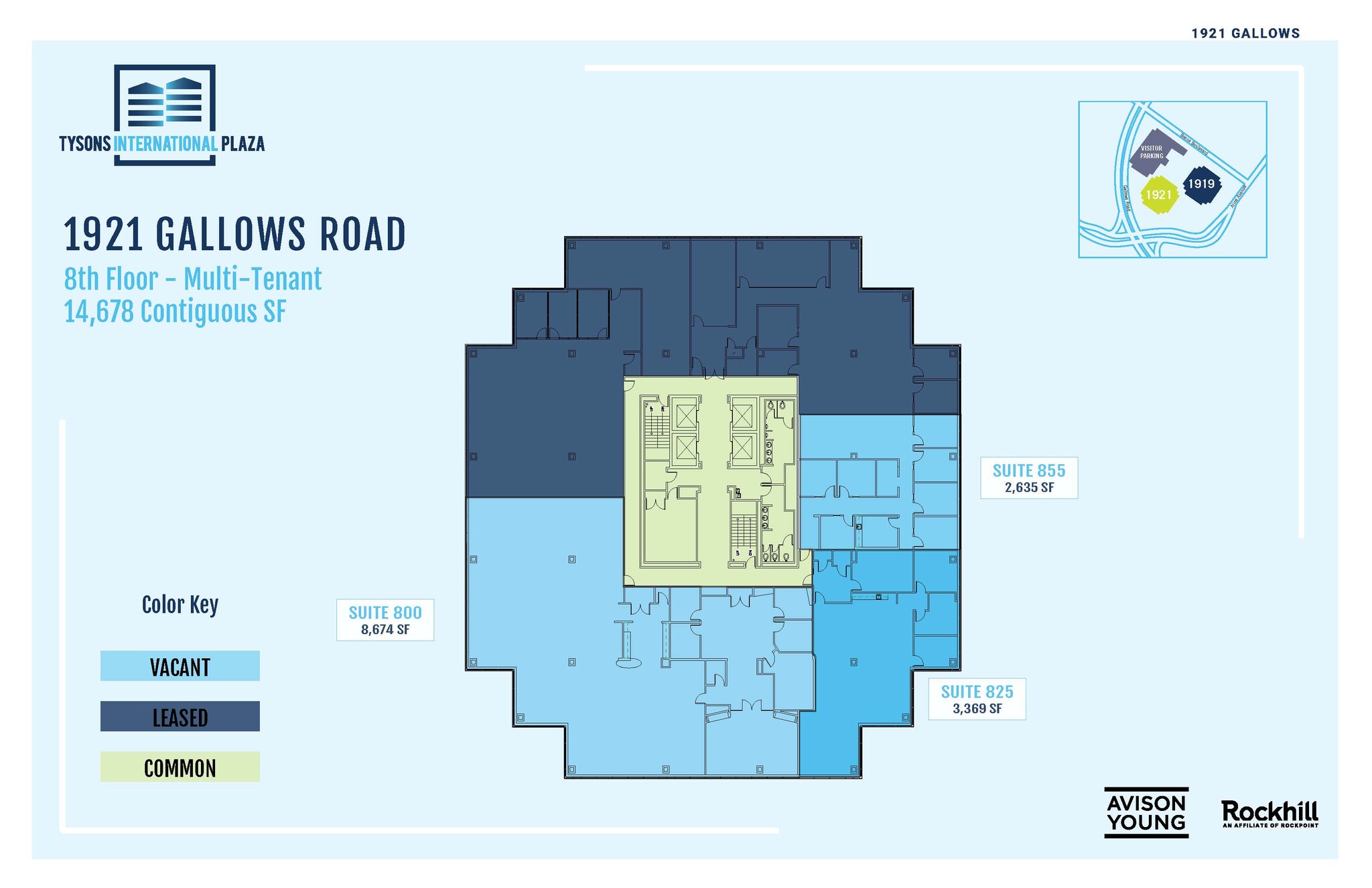 1919-1921 Gallows Rd, Vienna, VA en alquiler Plano de la planta- Imagen 1 de 1