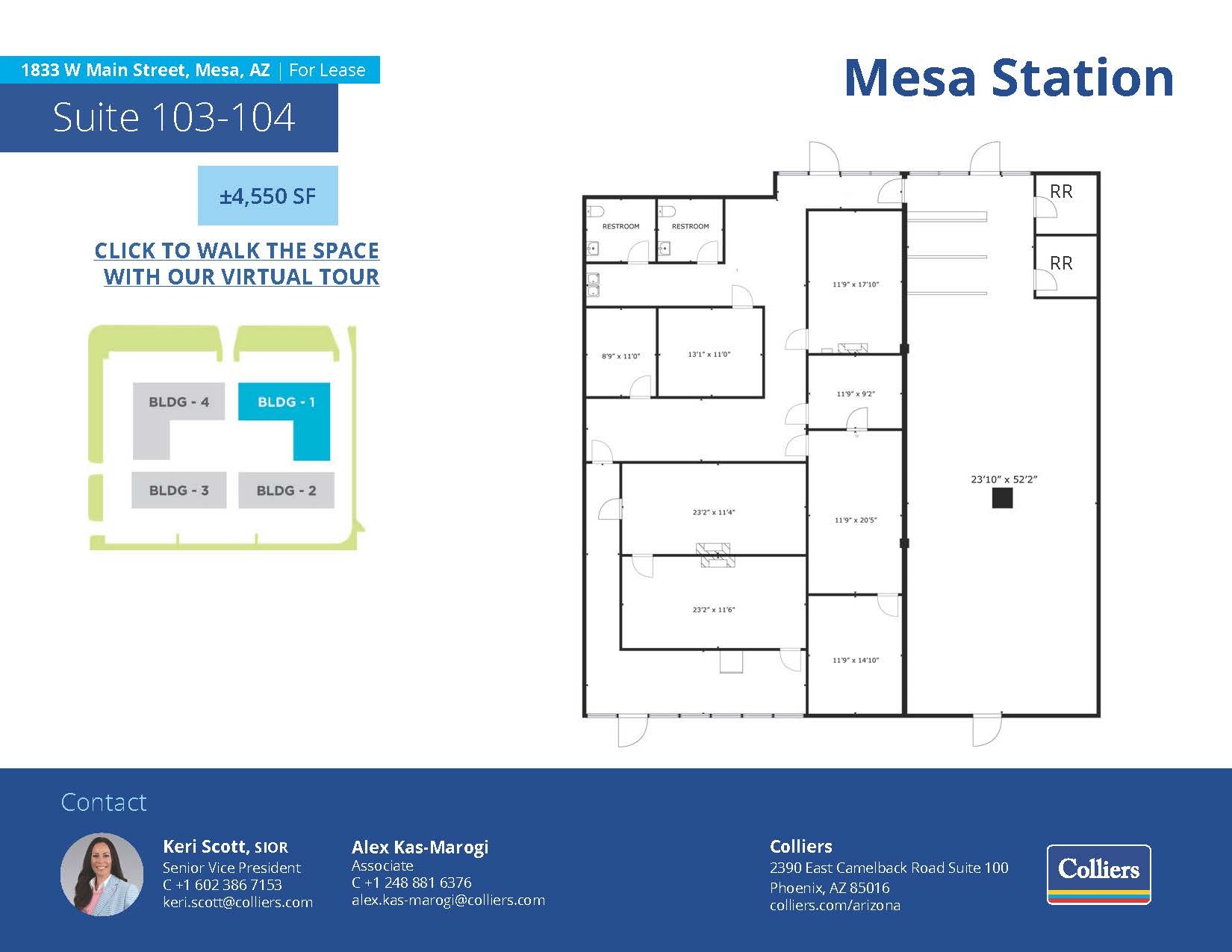 1833 W Main St, Mesa, AZ en alquiler Plano de la planta- Imagen 1 de 1