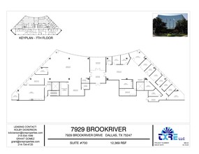 7929 Brookriver Dr, Dallas, TX en alquiler Plano de la planta- Imagen 2 de 12