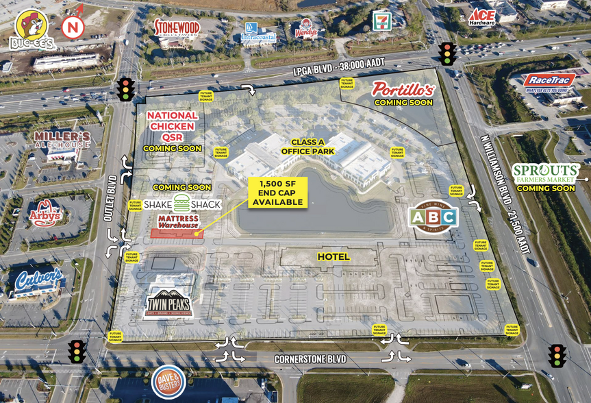 1501 Outlet Blvd, Daytona Beach, FL en alquiler - Plano del sitio - Imagen 2 de 2