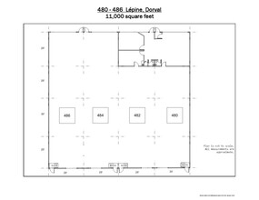 480-518 Av Lépine, Dorval, QC en alquiler Plano de la planta- Imagen 2 de 2