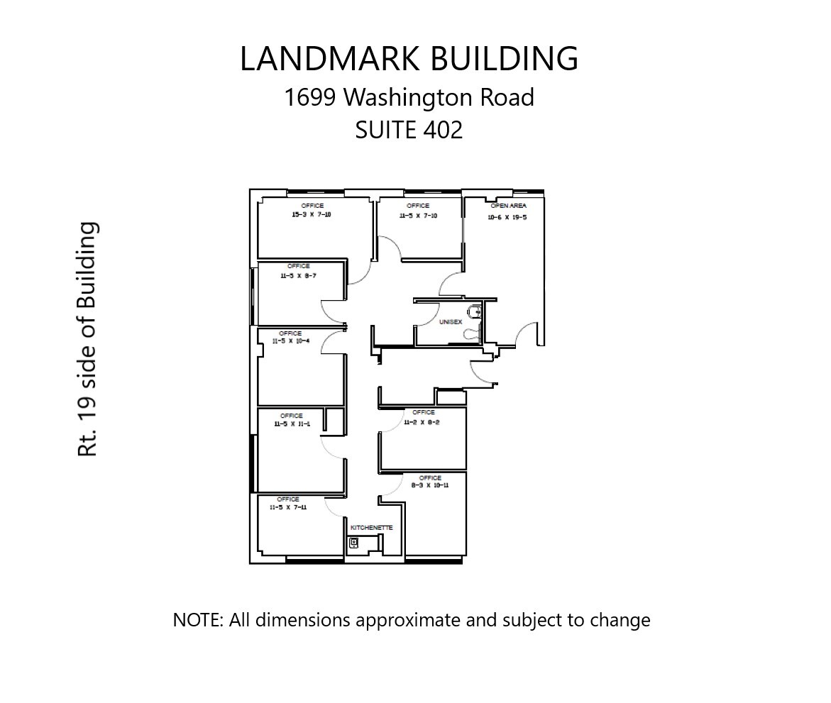 1699 Washington Rd, Pittsburgh, PA en alquiler Plano de la planta- Imagen 1 de 1