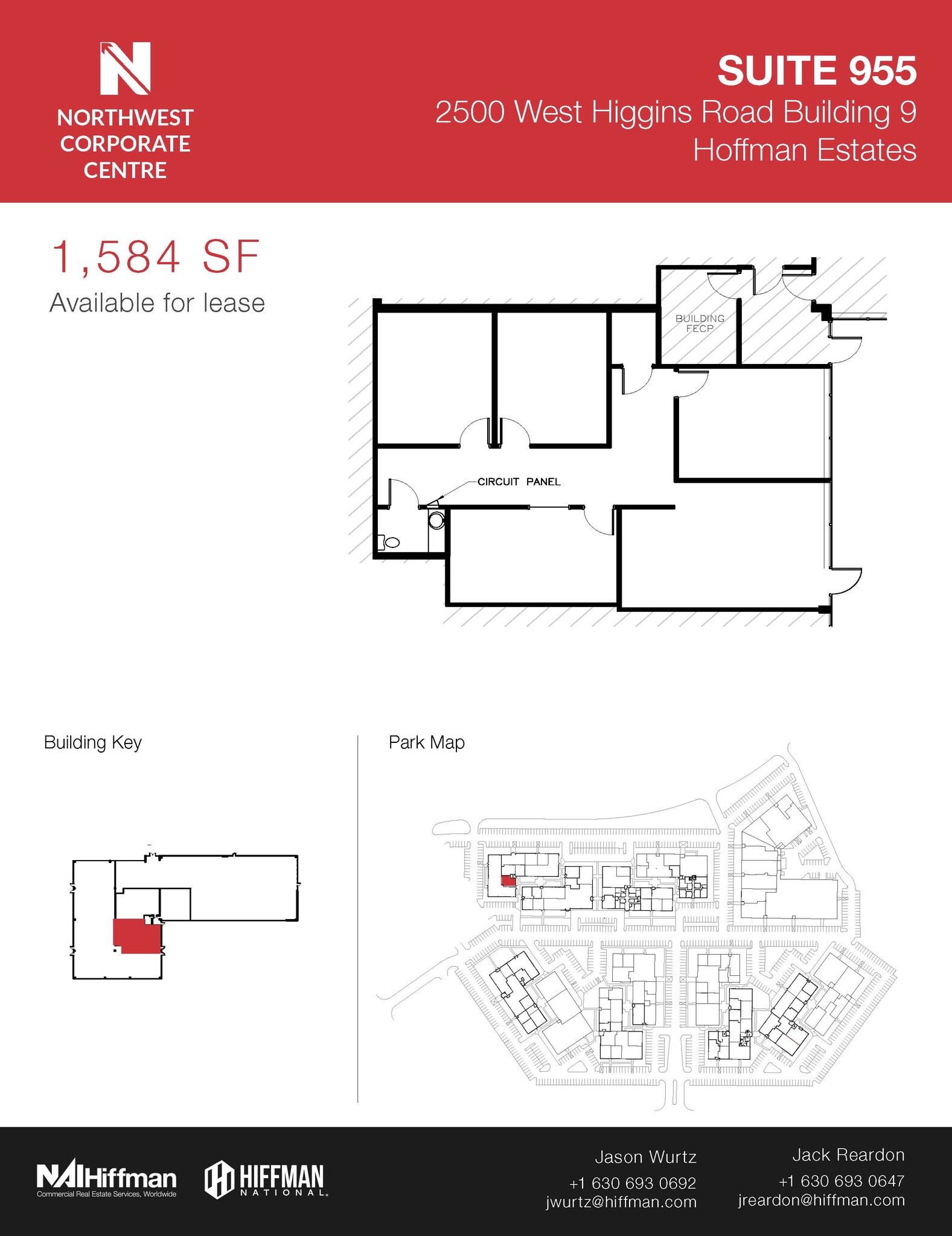 2500 W Higgins Rd, Hoffman Estates, IL en alquiler Plano de la planta- Imagen 1 de 1