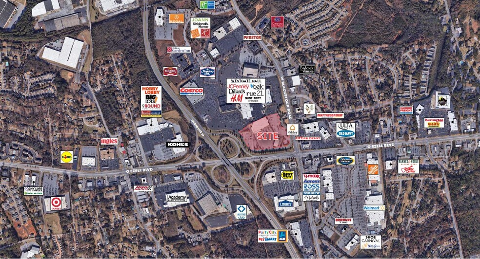 205 W Blackstock Rd, Spartanburg, SC en alquiler - Vista aérea - Imagen 2 de 14